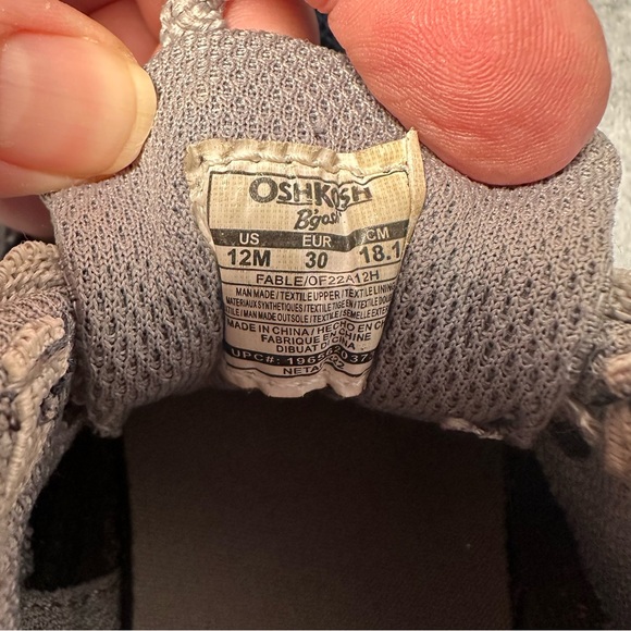 OshKosh B'gosh Blue and Olive Kids' Sneakers - Picture 8 of 13